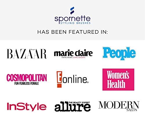 Spornette Boar Bristle Hair Brush for Women - Big Wonder Teasing Brush with Boar & Tourmaline Nylon Bristles - Tapered Handle for Back Brushing, Combing and Creating Volume & Slick Backs (Black) - Image 7