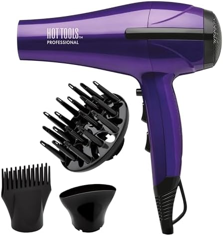 Hot Tools Pro Artist 1875 Watt Turbo Ceramic + Ionic Hair Dryer, Purple by HOTTOOLS