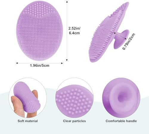 Baby Hair Brush and Comb Set for Newborns & Toddlers | Wooden Baby Brush Set with Soft Goat Bristles l Wood Comb l Purple Cradle Cap Brush| Ideal for Cradle Cap (3 Piece) - Image 6