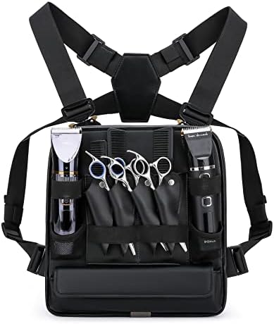 Muserise Leather Fashionable & Functional Chest Rig Bag for Barbers, Stylish Haircut Tools Storage Chest Bag for Barber by OutdoorSportsGear