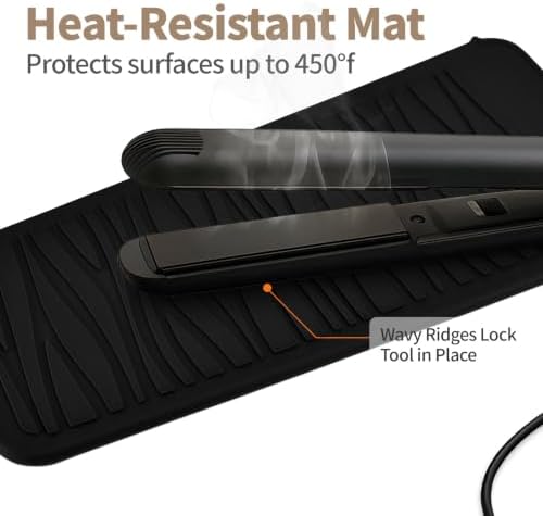 Heat Resistant Silicone Mat for Hair Straightener Curling Wand - Image 5