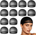 MEEZY 12 Pcs Black Wig Caps for Women, Non-Slip Stocking Cap for Lace Front Wig, Funny Party Cosplay Hair Cap Closed-End Hair Nets for Bachelorette Party Halloween Costume Birthday Wedding by MEEZY