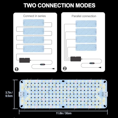4Pack Ultra-Thin Panel Grow Lights for Seed Starting Greenhouse - Image 2
