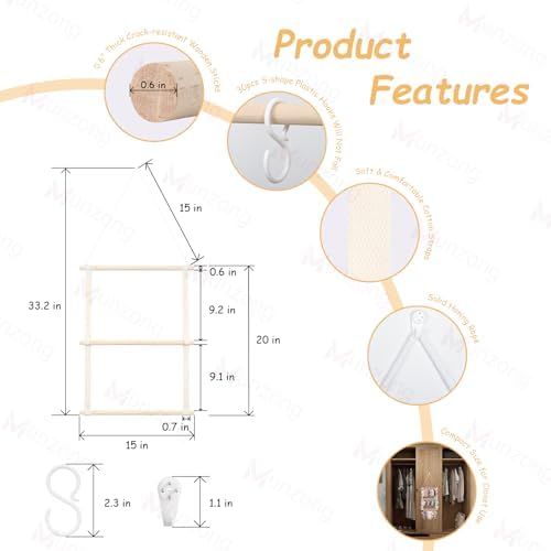 Munzong Headband Holder, Beige Bow Organizer for Baby Girls Bows Holders - Image 3