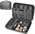 Boobowl Hard Travel Case for Hair Clippers, Hair Cutting Barber Supplies Organizer Bag, Trimmer Storage Holder for Ufree/for Wahl Men Razor Guard Grooming Kits -Box Only (Dark Grey) by BOOBOWL