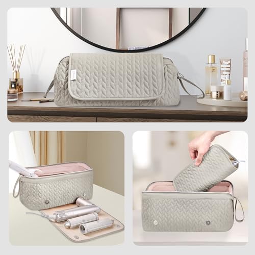 KarSyon Hair Tools Travel Bag with Hot Tool Mat 2 in 1 Organizer Bags - Image 2