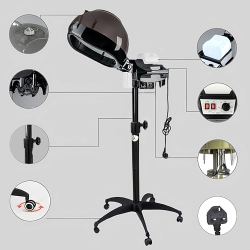Salon Professional Standing Black Hooded Hair Steamer,deep Conditioning spa - Image 4