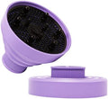 Universal Collapsible Hair Dryer Diffuser Attachment-Foldable Portable Travel and Easy Storage Fit Most Hair Dryers with Nozzle Diameter D-1.575Inch to 1.968 Inch (4-5cm)- Violet by WAJIAYON