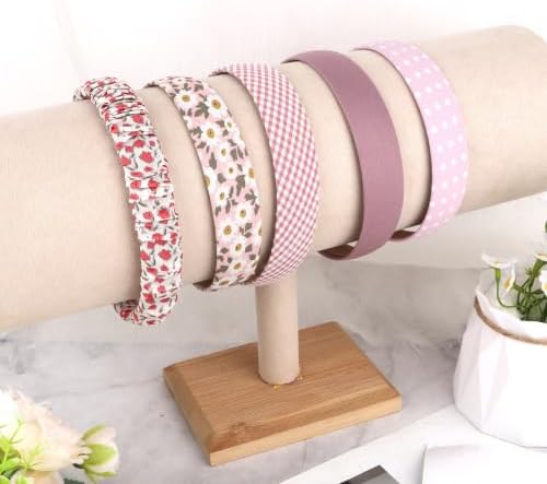 Cute Pink Coquette Floral Headbands Head Bands for Women Girls - Image 7