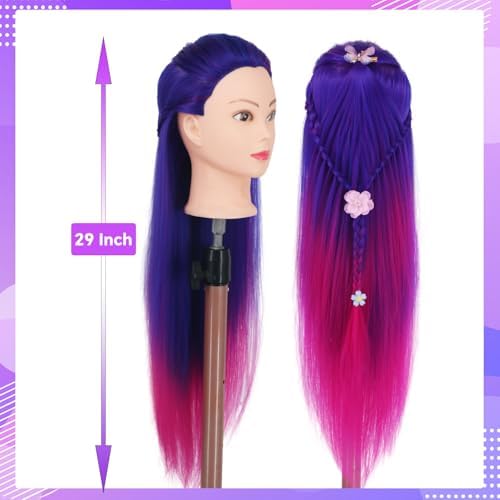 Cosmetology Mannequin Head with Hair - Practice Hair Styling & Braiding - Image 2