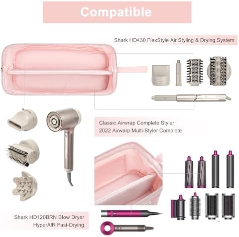 Leudes Hair Dryer Tools Travel Bag for Shark Flex Style Case Air Wrap - Image 3