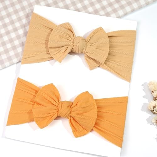 CÉLLOT Super Stretchy Soft Knot Headbands with Hair Bows Head Wrap Hair Accessories For Newborn Baby Girls Infant Toddlers Kids - Image 4