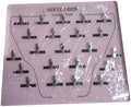 Extension Holder - Acrylic Hair Extension Organizer, Styling Hair Separator Board | Hair Tinsel Storage Plate with Clip for Wig Grafting, Sectioning, and Display for Home & Salon Use by Unknown