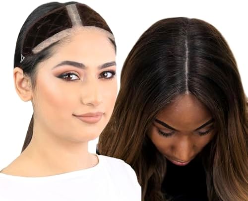 MILANO COLLECTION LaceTop Grip Comfort Band for Toppers Hair & Wiglets, NonSlip, Glueless Velvet Wig Band for Large Base Hairpieces, Adjustable Top Grip for Hair Topper & Wigs, Brown, Large by MILANOCOLLECTION