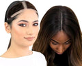 MILANO COLLECTION LaceTop Grip Comfort Band for Toppers Hair & Wiglets, NonSlip, Glueless Velvet Wig Band for Large Base Hairpieces, Adjustable Top Grip for Hair Topper & Wigs, Brown, Large by MILANOCOLLECTION