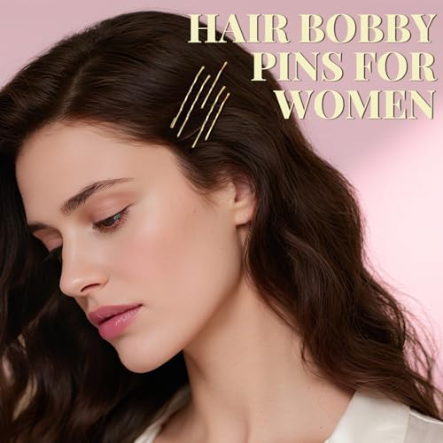 IKOCO 415pcs Bobby Pins Set, U Pins with Hair Ties and Hair Net, Gold - Image 6