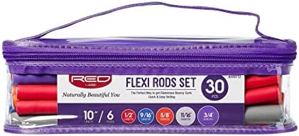 Red by Kiss 30 PCS Flexi Rods, Flexible Curling Rods, Twist Foam Hair Rollers, No Heat Hair Curlers 10" Sets - Image 2