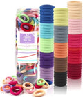 300PCS Baby Hair Ties for Girls,Soft Cotton Seamless Hair Bands by WillingTee