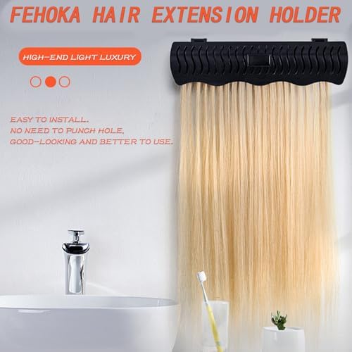 Hair Extension Holder holder for Washing,Styling, Packing and Storing,Hair Extension Holder holder for salons,bathrooms, beauty shops, cloakrooms.4 quick&easy Installation Modes With Tool. - Image 2
