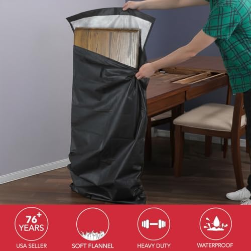 LAMINET Premium Heavy Duty Table Leaf Storage Bag water , scratch resistant. Extra Thick waterproof exterior heavy duty flannel backing. Store Your Table Leaves safely. Holds Leaves up to 26" wide. - Image 2