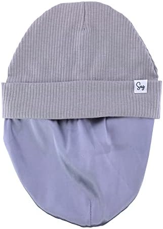 Jersey Beanie Hat for Newborn Baby Boys Girls Silky Satin Lined Hats Bonnet Toddler Infant Little Kids Beanies Caps - Image 4