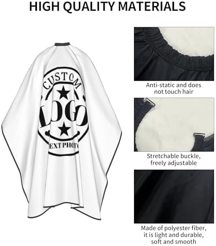 Custom Barber Cape Customized Haircut Capes Logo Text Photo Salon Hairdressing Apron for Home and Barbershop - Image 6