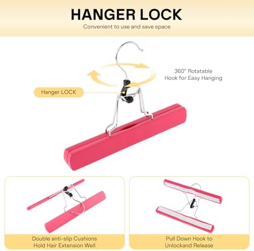 VARIPOWDER 10pcs Hair Extension Holder Wig Storage Hanger for Multiple Wigs - Image 4