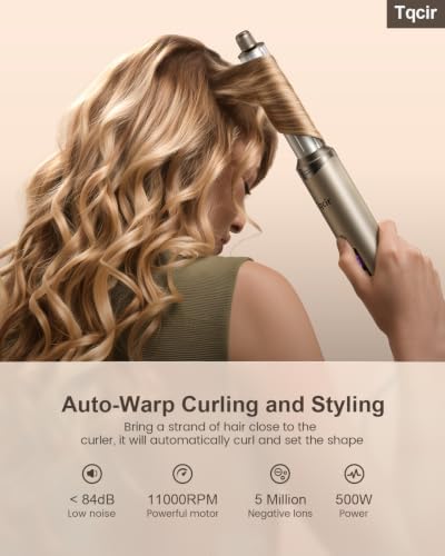 Tqcir 5 in 1 Professional Hot Air Styler with Auto-Wrap Curler, New Version - Image 2