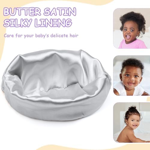 6 Pcs Satin Lined Baby Beanie Newborn - Image 2