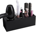 Hair Dryer Holder and Tool Organizer, Wood, Black by RAIKEDR