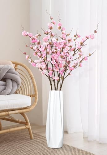 36'' Cherry Blossom Decor, 4 Pcs Long Stem Artificial Flowers for Tall Vase - Image 2