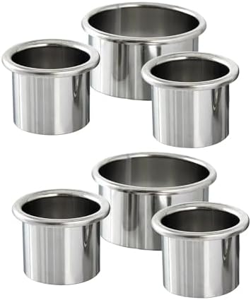 Hair Styling Station Hot Tools Holder Tubes, 6 Pieces, 2 Pieces 3.0 Inch and 4 Pieces 2.0 Inch, Metal Appliance Organizer for Curling Iron and Flat Iron by QUEESALN