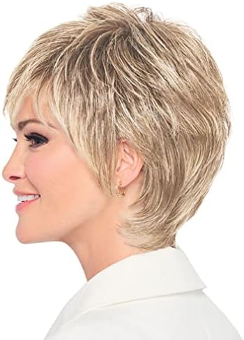 Raquel Welch Fierce And Focused Hand Tied Short Bob Wig by Hairuwear, Average Size Cap, RL16/22SS Iced Sweet Cream - Image 4
