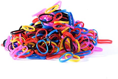 Youxuan Kids Elastics No Damage Colored Hair Bands Fashion Girls Hair Ties 1000 Count Small Size - Image 3