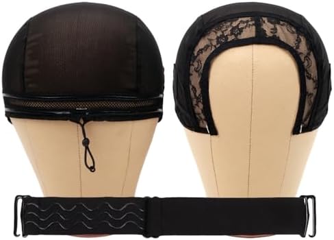 U Part Wig Cap with Drawstring & Anti-Slip Silicone Band (4×4 in) by Votinu