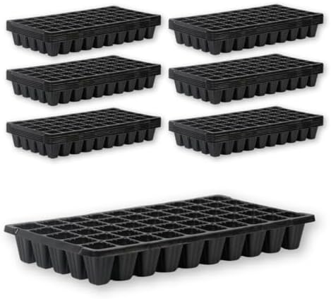 Bootstrap Farmer 50 Cell Seed Starting Trays Extra Strength, 5 Pack, Seedling Tray 1020 Inserts by BootstrapFarmer