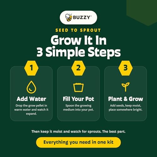 Buzzy Seeds Taco Night Grow Kit, Metal Planter, Tomato & Cilantro Seeds - Image 5