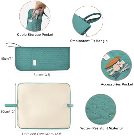 KarSyon Hair Tools Organizer Travel Case Hot Tool Heat Resistant Mat 2 in 1 - Image 5