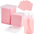 400PCS Lint Free Nail Wipes with Dispenser for Acetone, Alcohol by Corconess