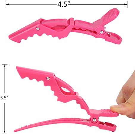 HH&LL Hair Clips for Women 10 Pack Wide Teeth & Double-Hinged Design Alligator Styling Sectioning Clips of Professional Hair Salon Quality - Image 4