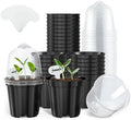 3 Inch Nursery Pots with Humidity Domes for Seed Starting (30 Pcs) by HOMENOTE