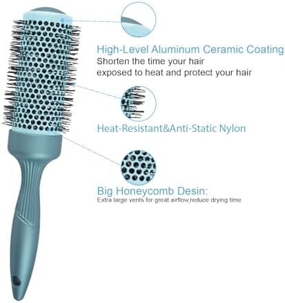 Round Brush Set for Blow Out Professional Hair brushes for Women Hair salon - Image 3