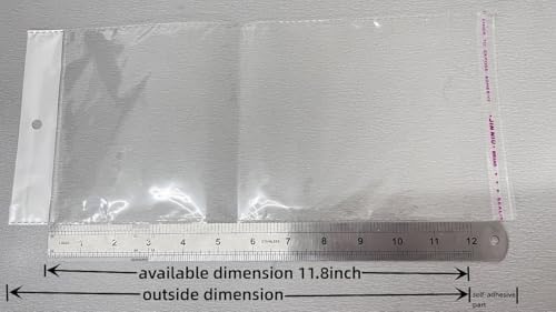 FERENLI 100 Pcs 6.1x13 inch Self Adhesive Clear Wig Storage Bags - Image 5