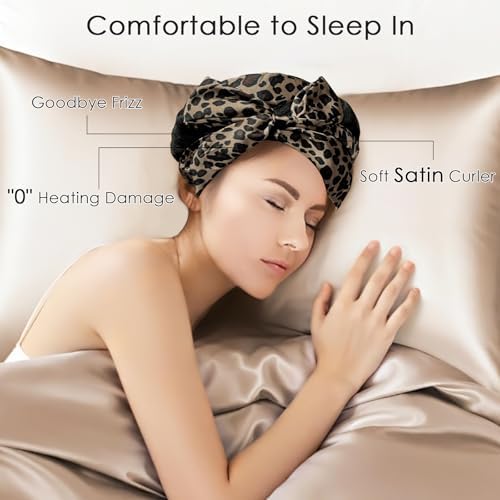 weiwei Satin Heatless Curls Overnight Hair Curler Headband, No Heat Curls Overnight Hair Curlers to Sleep In, 70" Hair Curlers No Heat, 9 Pcs Satin Heatless Curling Set for Women Long Hair - Image 2