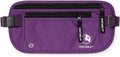 VENTURE 4TH Travel Money Belt, RFID Blocking Passport Holder - Purple by VENTURE4TH