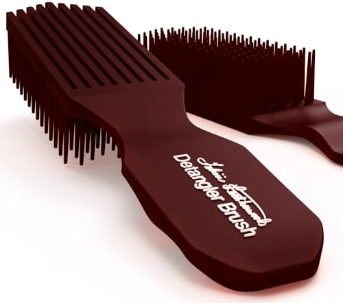 Maroon Detangler Brush by Felicia Leatherwood - For Kinky, Curly, Wavy 4c or Straight Hair - Tame Your Tangles Smooth Your Coils - Pain Free for All Ages by BrushWiththeBest