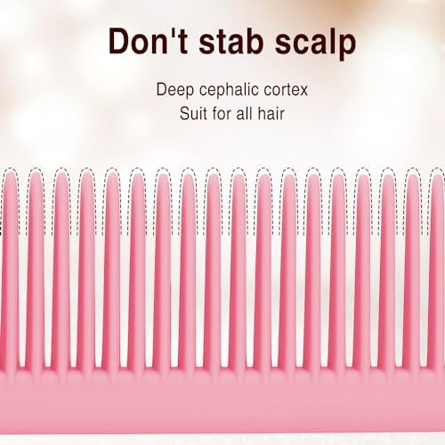 3 Pieces Plastic Rat Tail Comb Pintail Fiber Teasing 9 Inch Styling Comb with Thin and Long Handle for Men Women Salon Home Supplies - Image 6