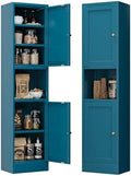 Bevivog Metal Kitchen Pantry Cabinet for Small Space, 67" Tall Storage Cabinets with 2 Doors and Adjustable Shelves, Freestanding Narrow Bathroom Cabinet, 15.7" W Slim Pantry by BevivogStylishCabinetsOrganizeYourSpace