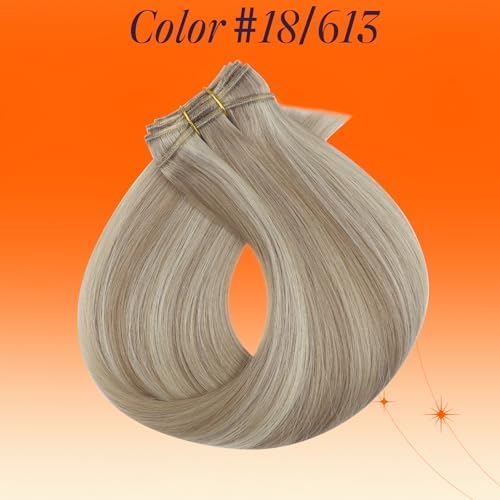 Full Shine Sew In Weft Hair Extensions Human Hair for Women 14 Inch 100g - Image 2