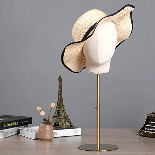 Head Mannequin Stand Adjustable Mannequin Head, 21Inch Hats Display Stand, Height 18-26In Hat Display Mannequin Head For Displaying Wigs, Hats, Headscarves, Hair Bands - Image 6